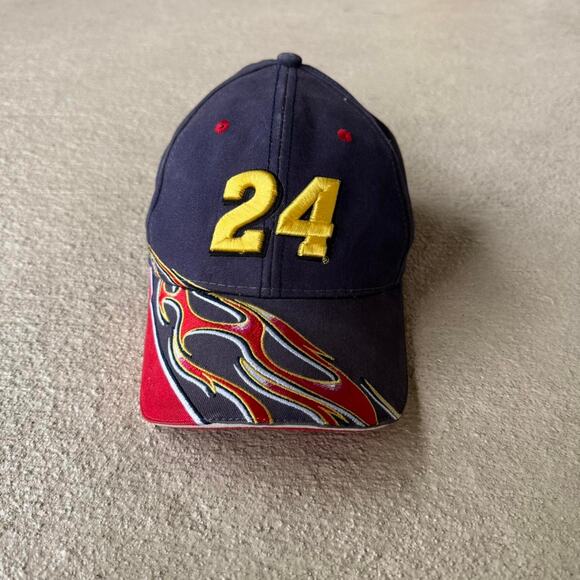 NASCAR Jeff Gordon 24 Flames Hat - Picture 1 of 5